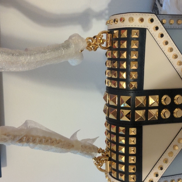 Michael kors navy/white leather shoulder bag - Picture 3 of 10